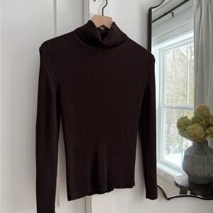 Banana Republic Factory Rich Chocolate Cowl Neck Sweater